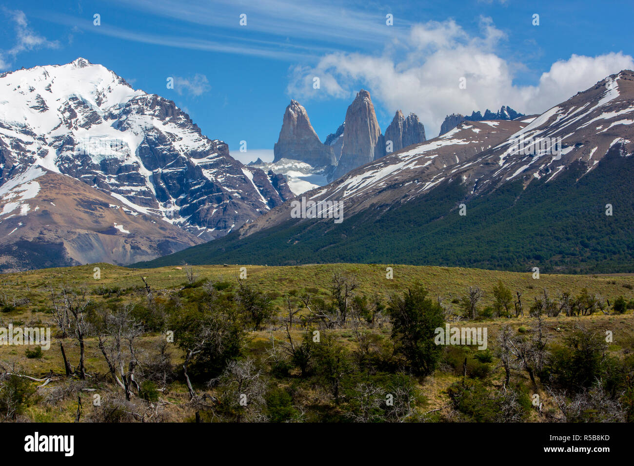 Mountains in Patagonia, Chile Stock Photo