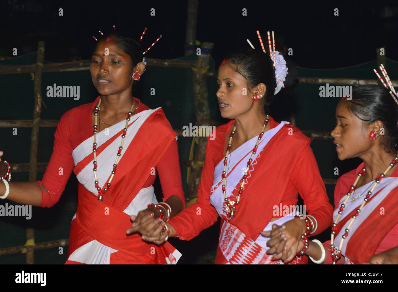 Adivasi folk dance of Kodal bustee at Jaldapara National Park in Alipurduar  district of West Bengal India Stock Photo  Alamy