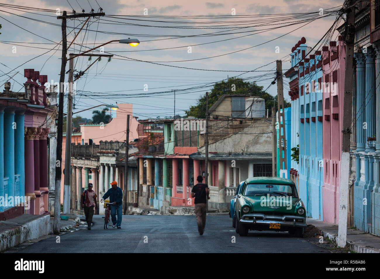 Cuba, Pinar del Rio Province, Pinar del Rio, city buildings Stock Photo