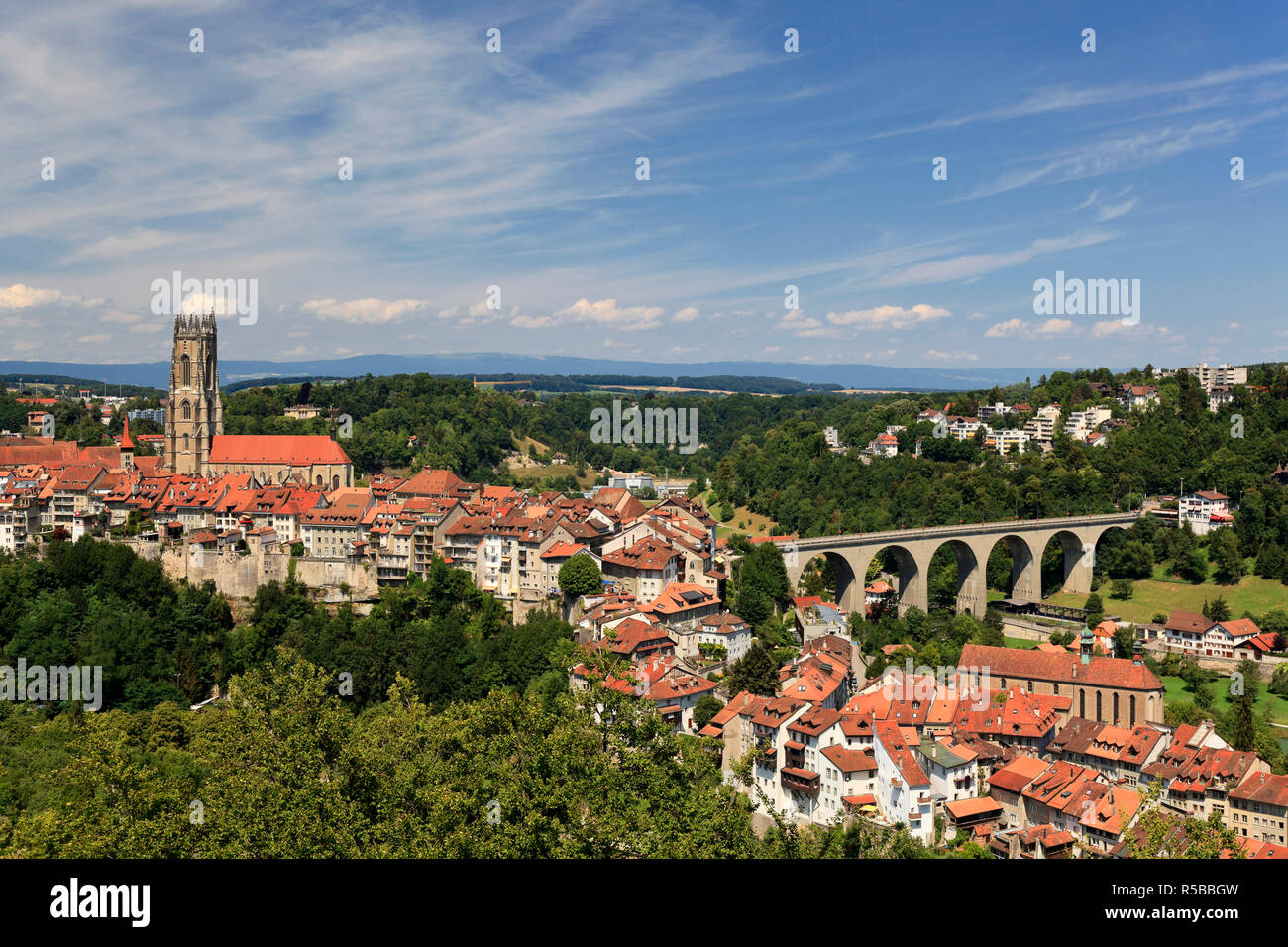 Switzerland, Fribourg, Old Town Stock Photo