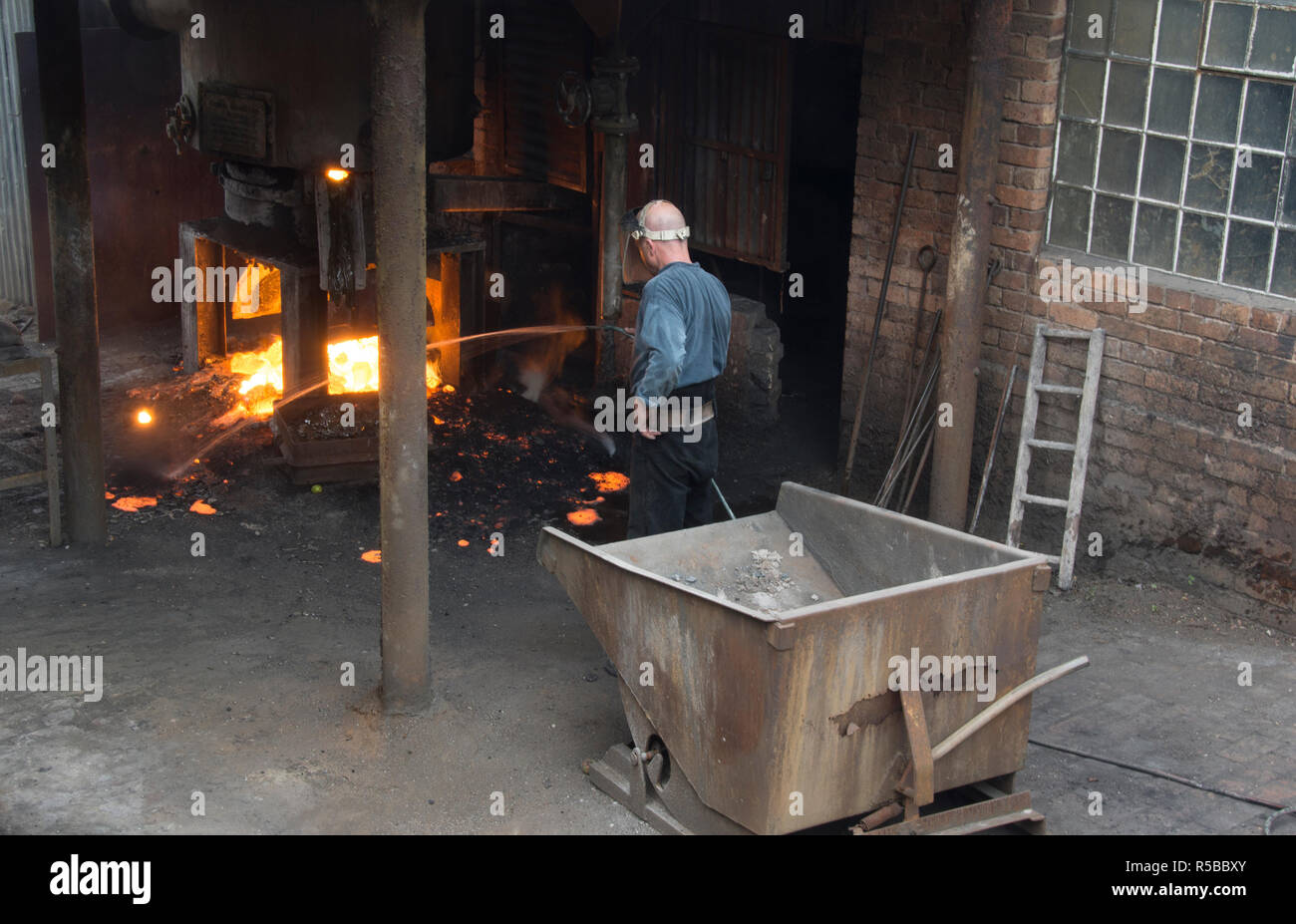 SHROPSHIRE; IRONBRIDGE; BLISTS HILL VICTORIAN TOWN; THE FOUNDRY Stock