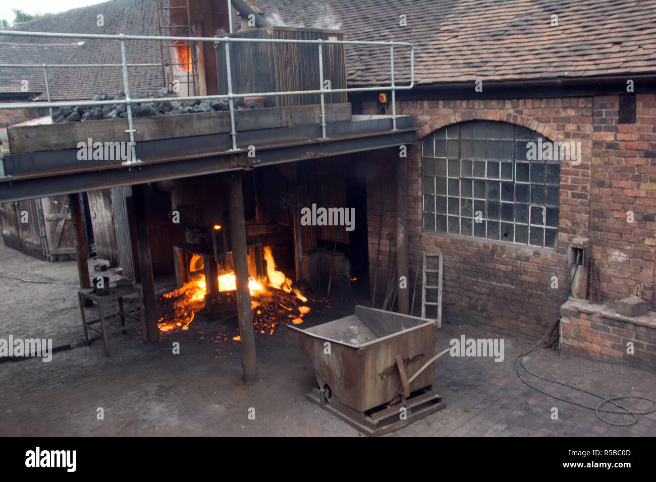 SHROPSHIRE; IRONBRIDGE; BLISTS HILL VICTORIAN TOWN; THE FOUNDRY Stock