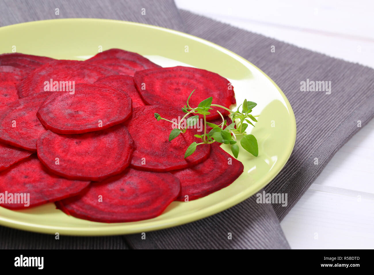 Thin Sliced Beetroot Hi res Stock Photography And Images Alamy