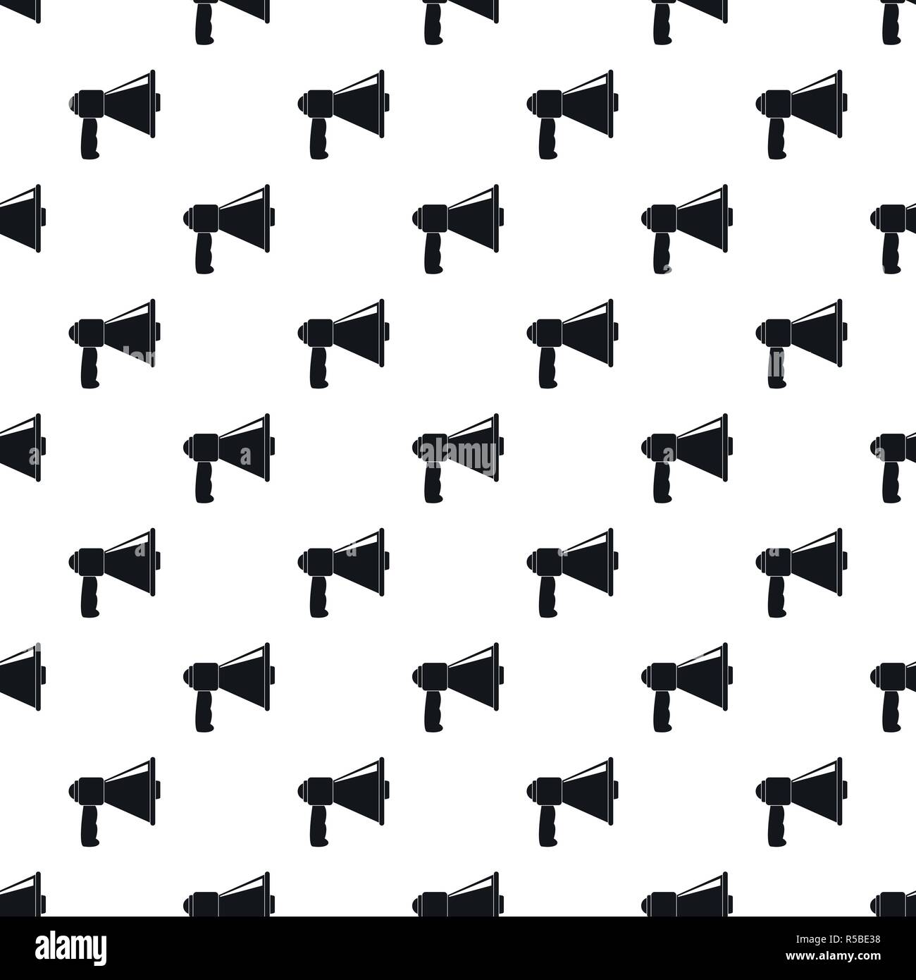 Small megaphone pattern seamless vector repeat geometric for any web design Stock Vector