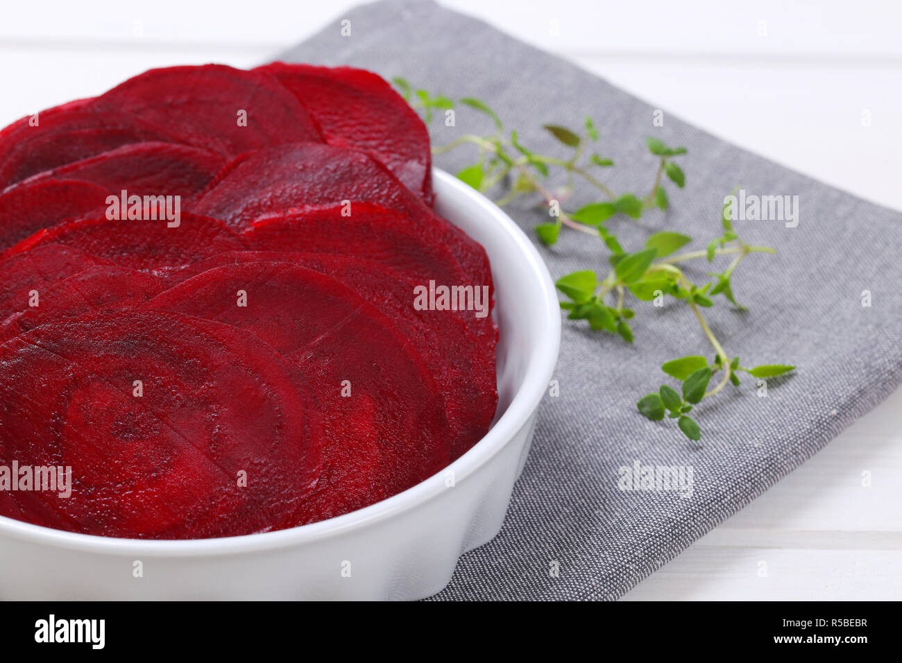 Beetroot Slices Thin Hi res Stock Photography And Images Alamy