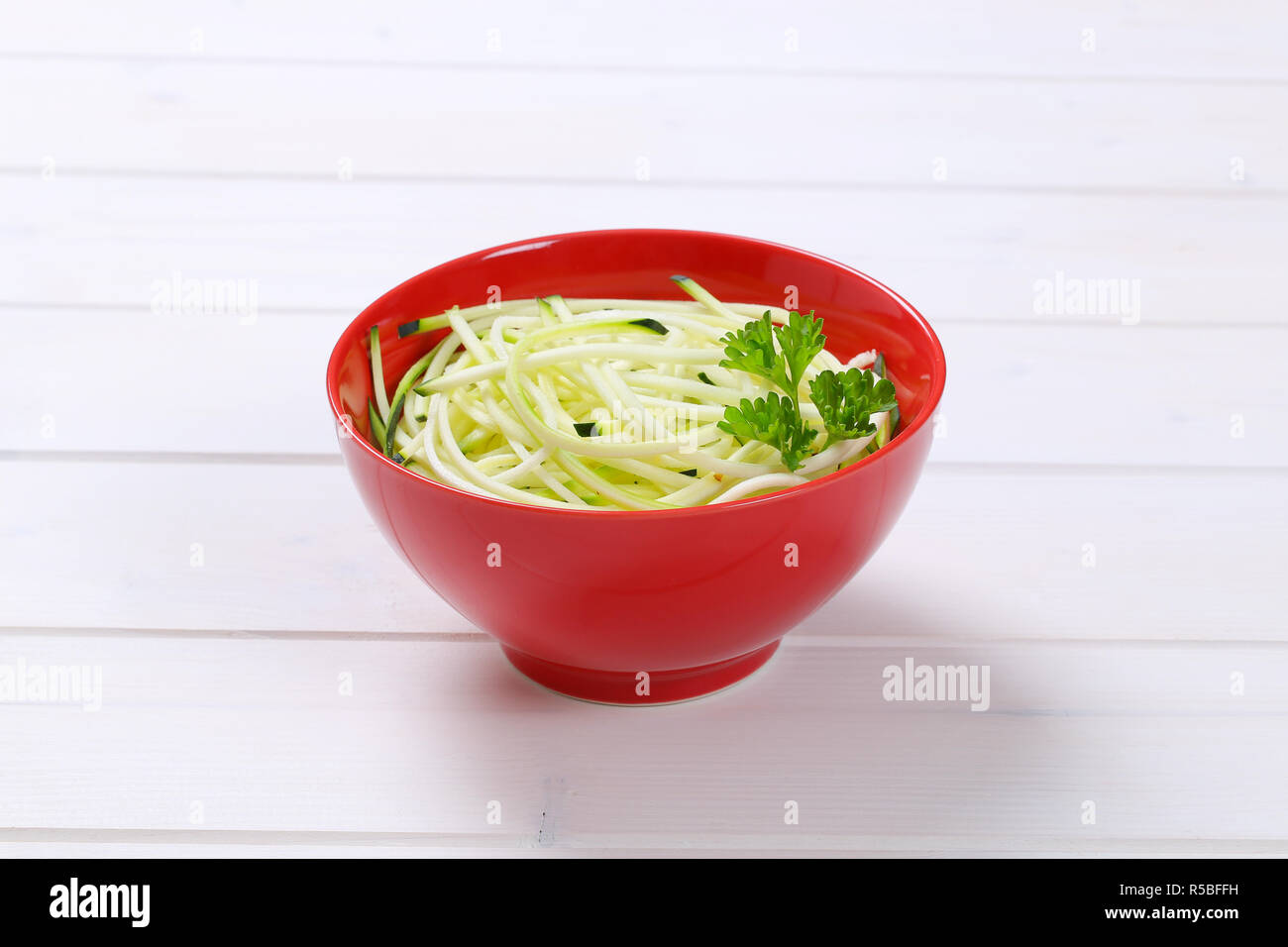 raw zucchini noodles Stock Photo Alamy
