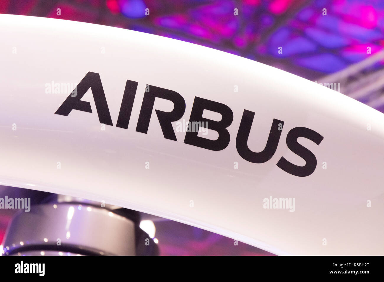 Amsterdam, Netherlands 28 november 2018; Airbus letters on a drone in amsterdam Stock Photo