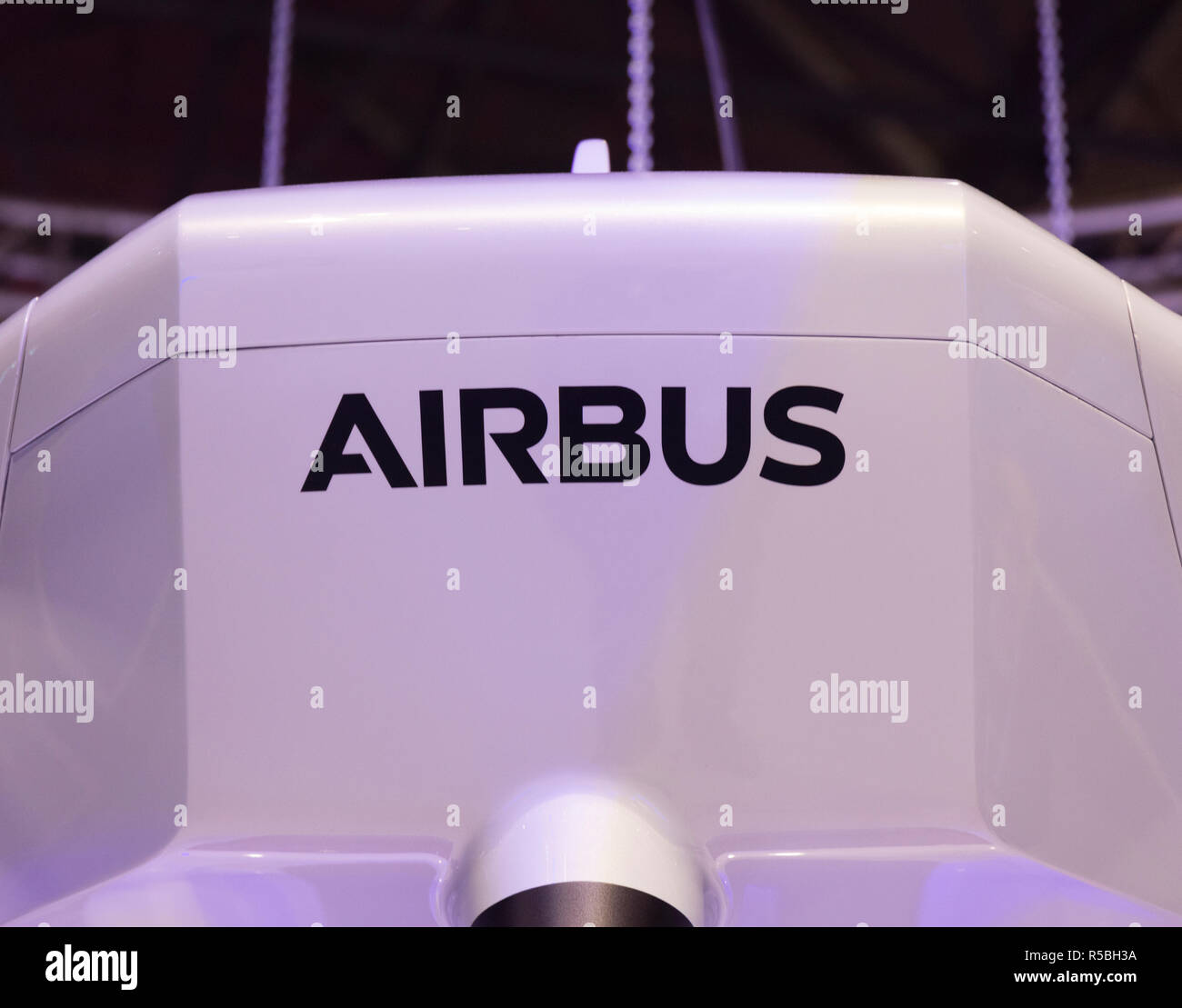 Amsterdam, Netherlands 28 november 2018; Airbus letters on a drone in RAI Amsterdam Stock Photo