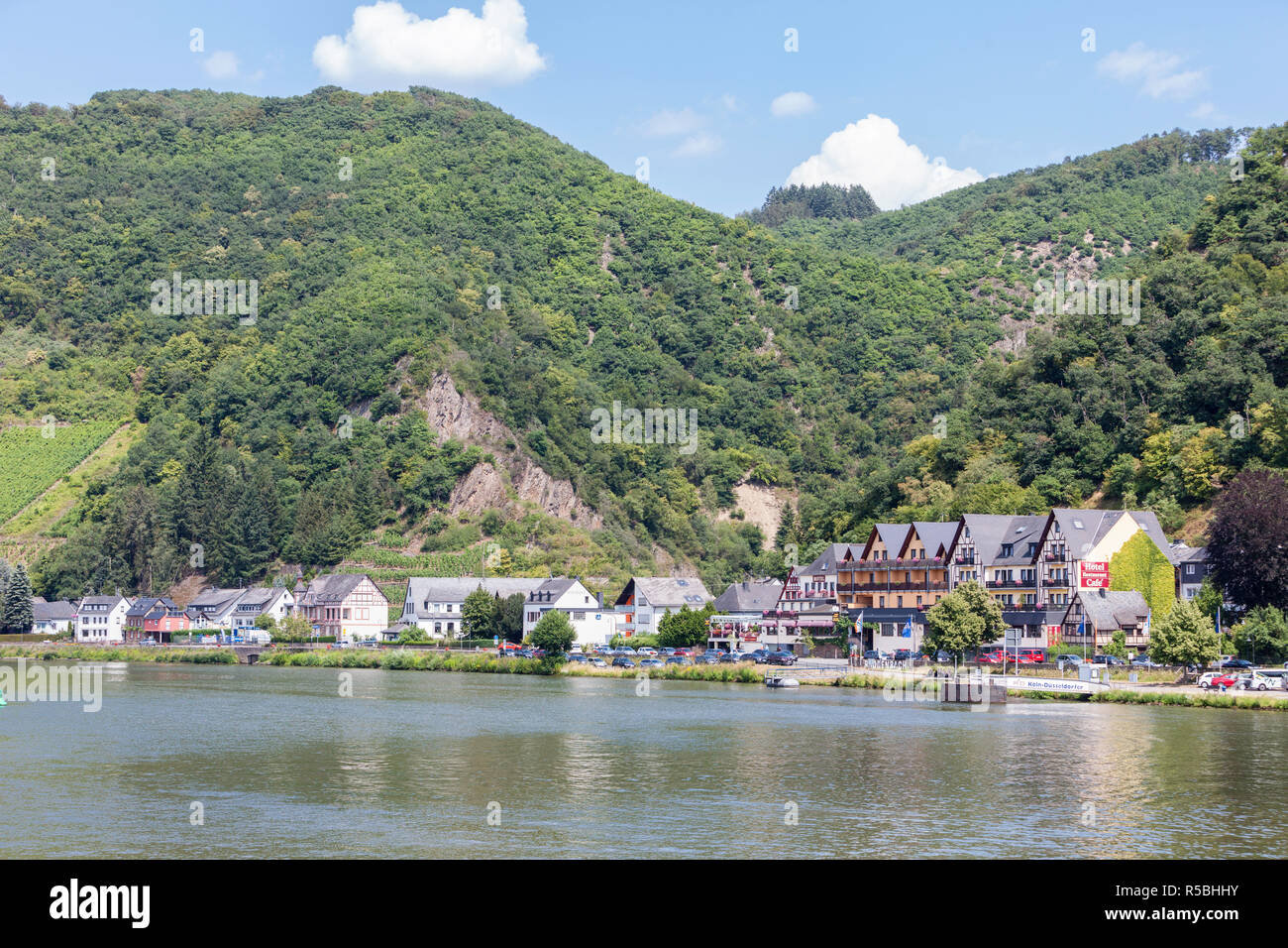 Brodenbach, Germany.  A Small Village on the Moselle. Stock Photo