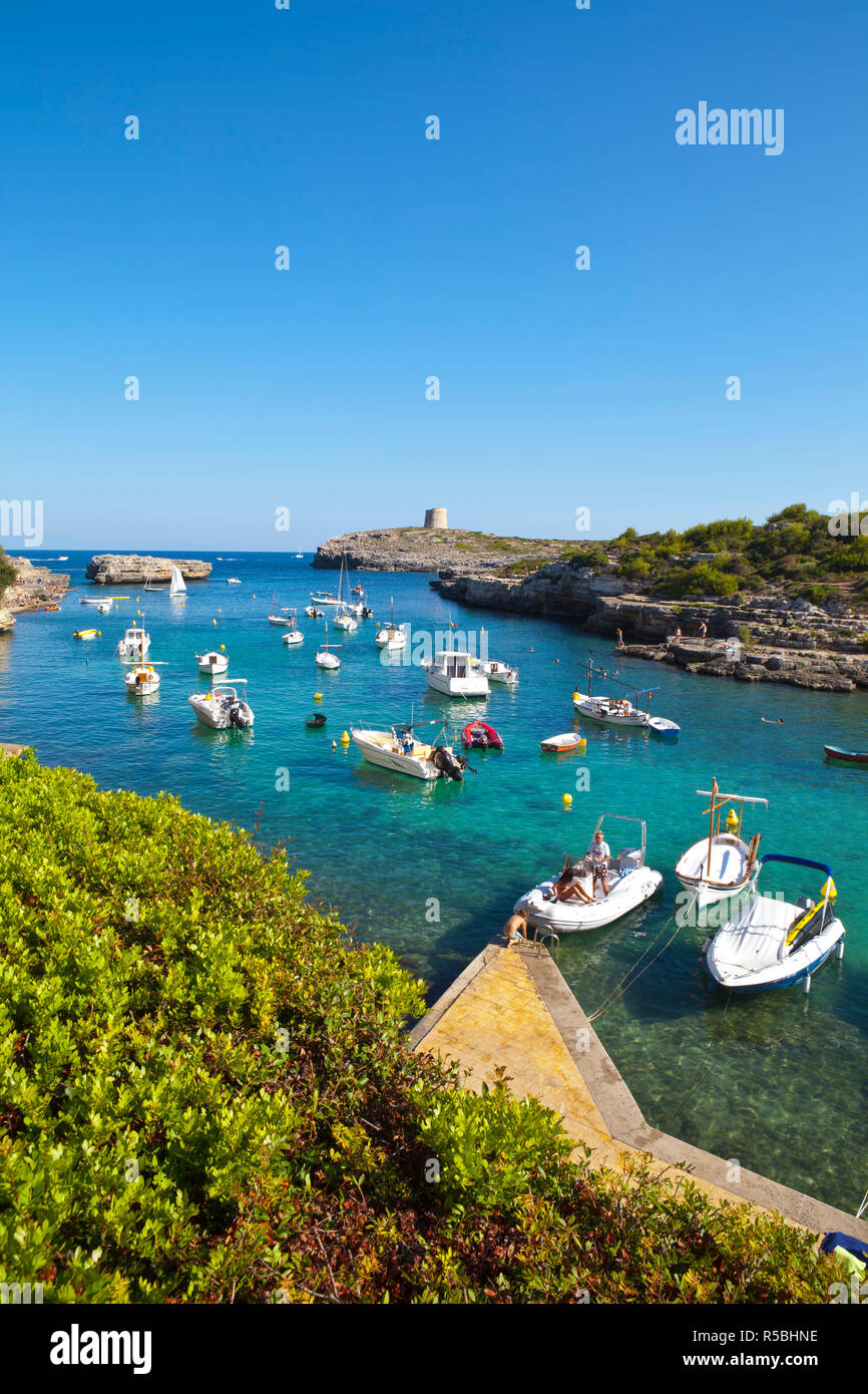 Cala d'Alcaufar, Menorca, Balearic Islands, Spain Stock Photo