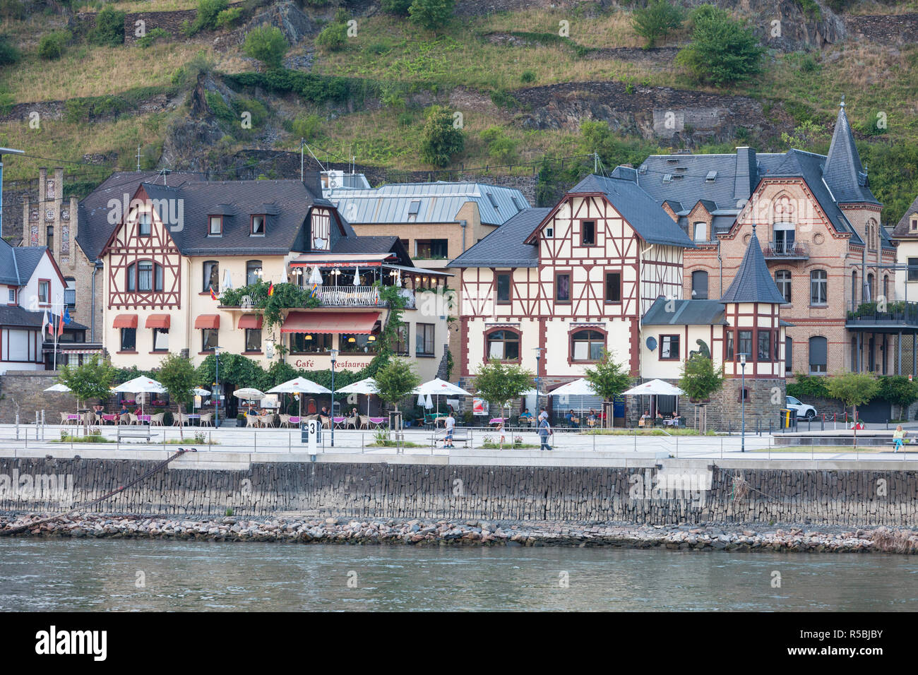 Rhine River Valley, St. Goarshausen, Germany Stock Photo - Alamy