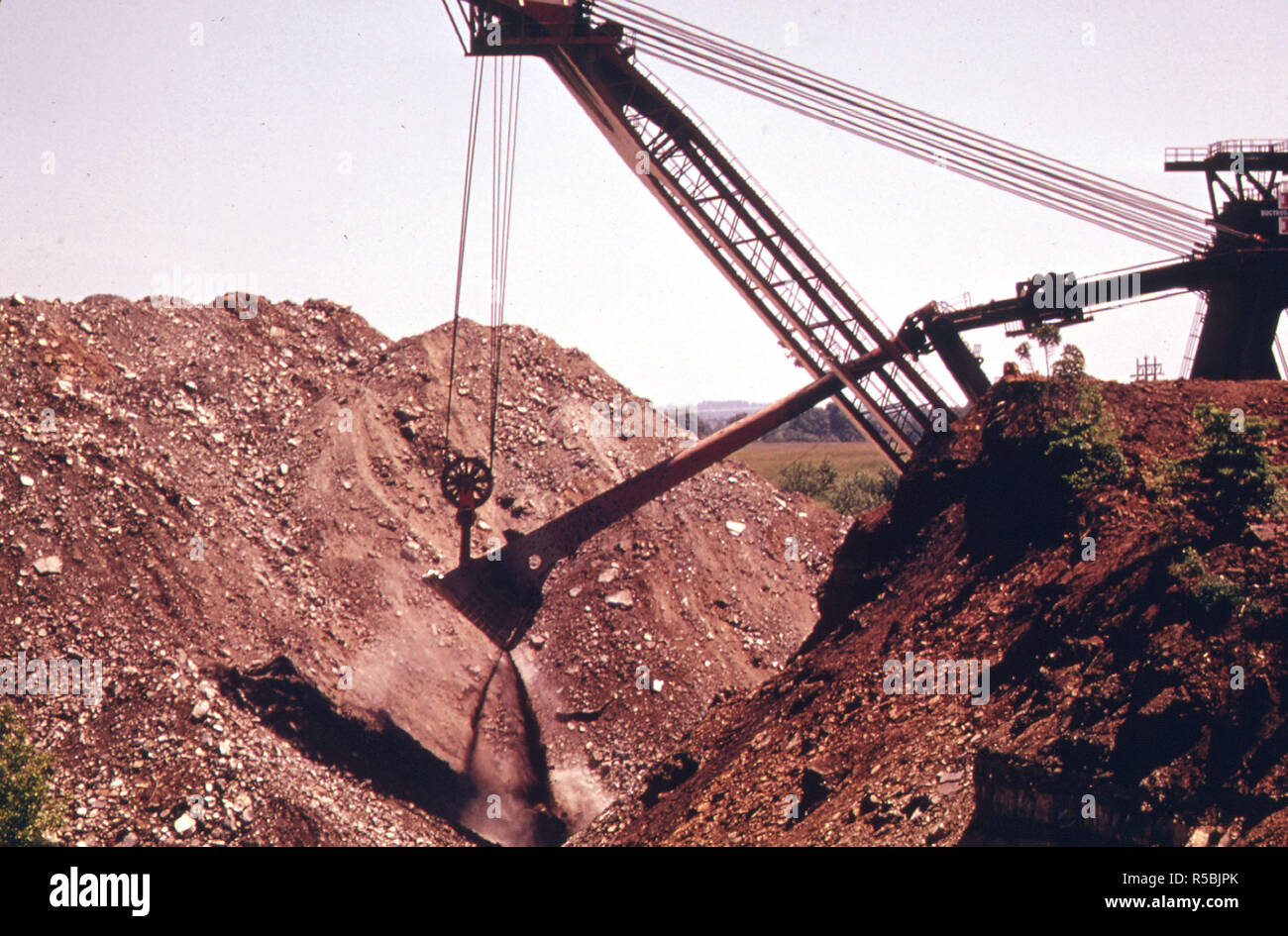 The "Silver Spade" Shovel, Owned by the Hanna Coal Company at Work near