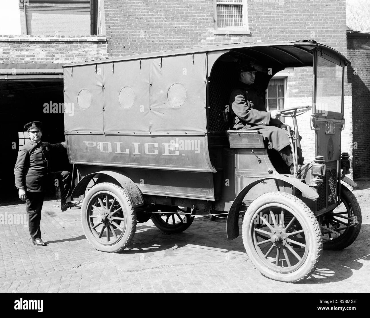 Franklin Motor Car Company police car ca. 19101920 Stock Photo Alamy