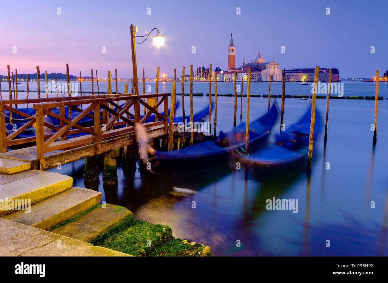 Italy, Veneto, Venice, San Giorgio Maggiore Church across Basino di San Marco Stock Photo