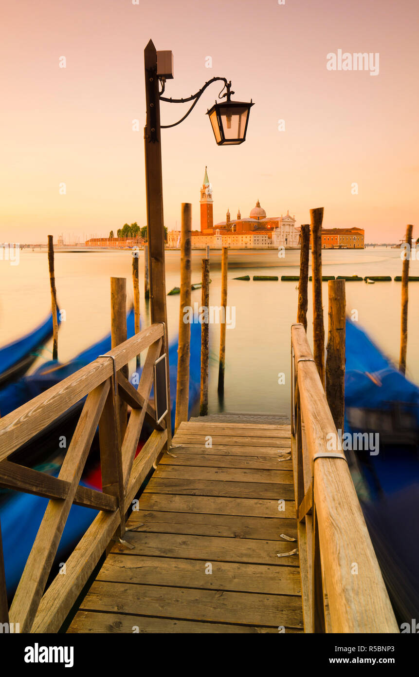 Italy, Veneto, Venice, San Giorgio Maggiore Church across Basino di San Marco Stock Photo