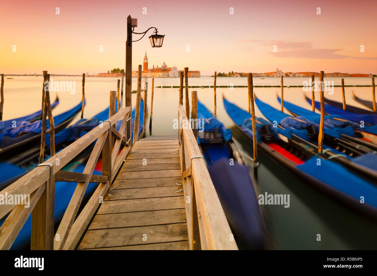 Italy, Veneto, Venice, San Giorgio Maggiore Church across Basino di San Marco Stock Photo