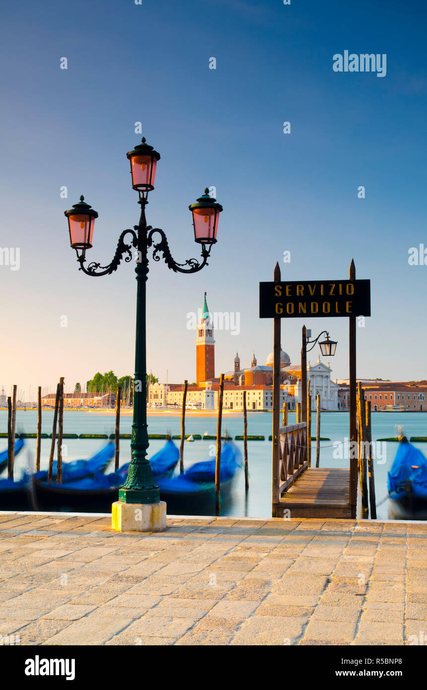 Italy, Veneto, Venice, San Giorgio Maggiore Church across Basino di San Marco Stock Photo