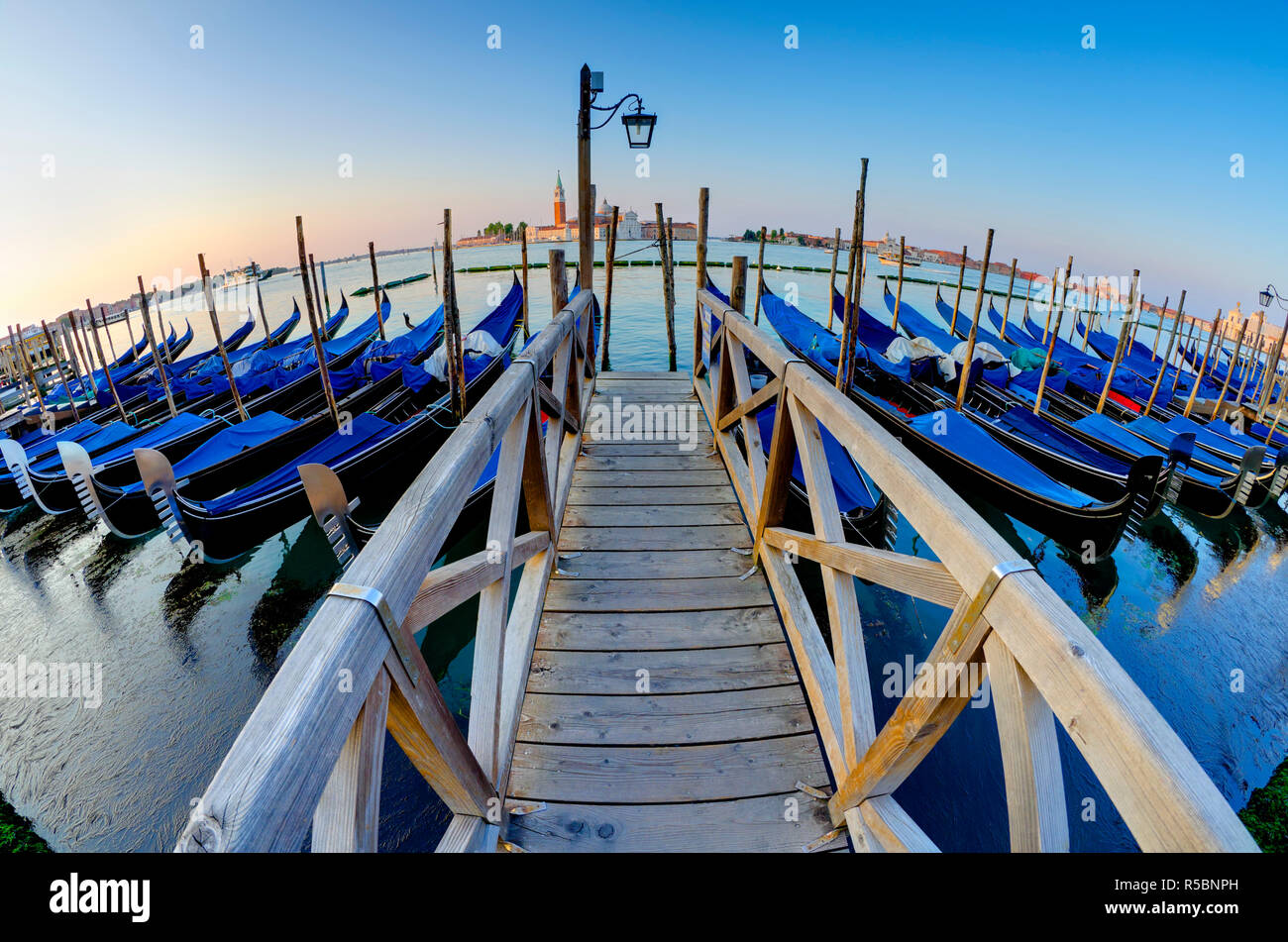 Italy, Veneto, Venice, San Giorgio Maggiore Church across Basino di San Marco Stock Photo
