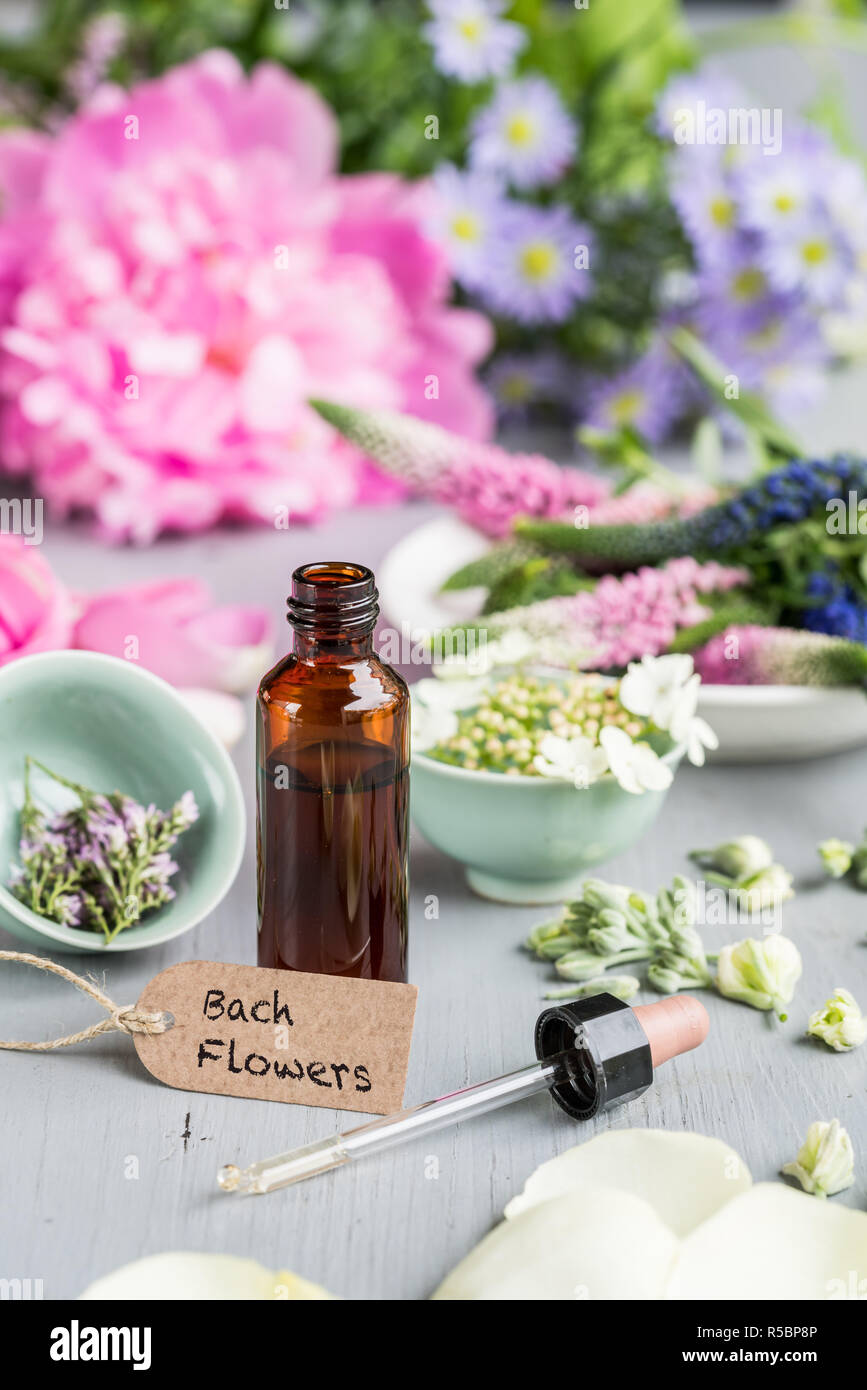 Bach Flower Remedy Stock Photo Alamy