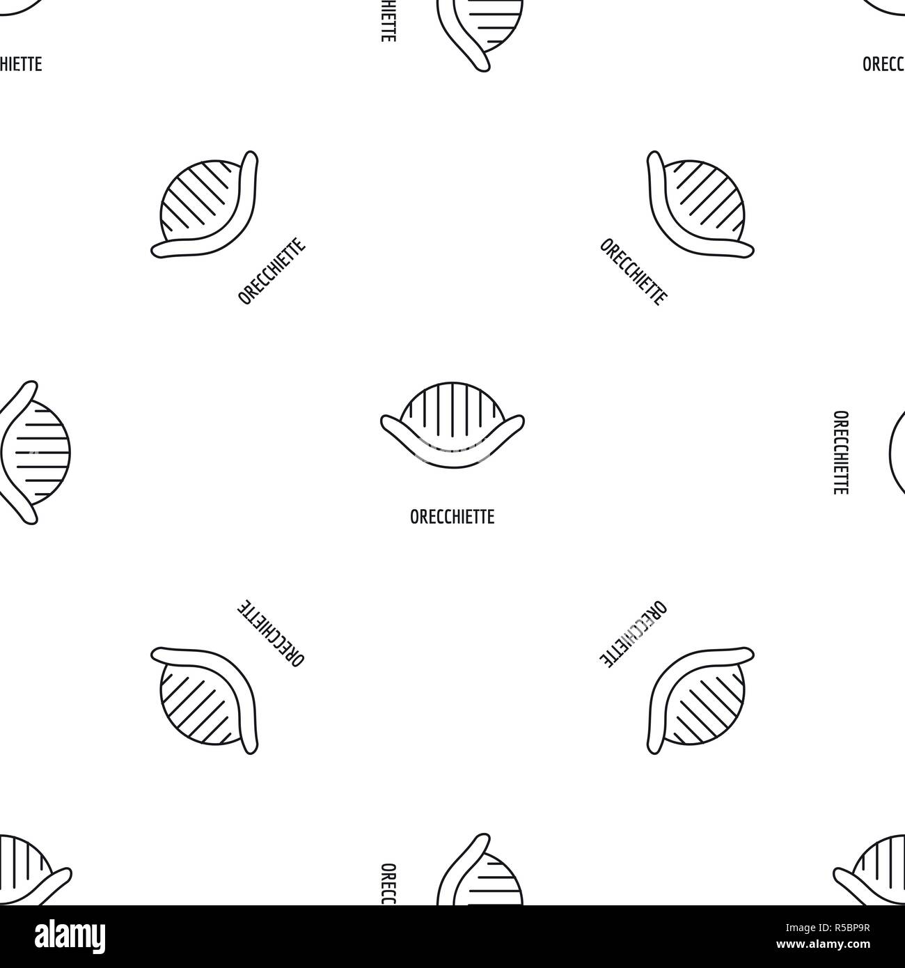 Orecchiette pattern seamless vector repeat geometric for any web design Stock Vector