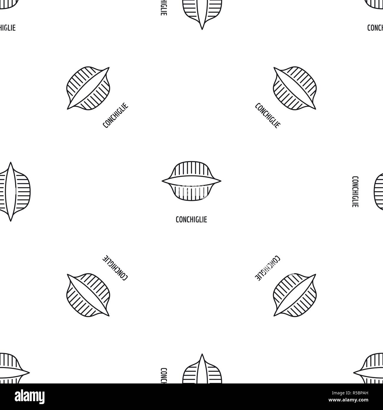 Conchiglie pattern seamless vector repeat geometric for any web design Stock Vector