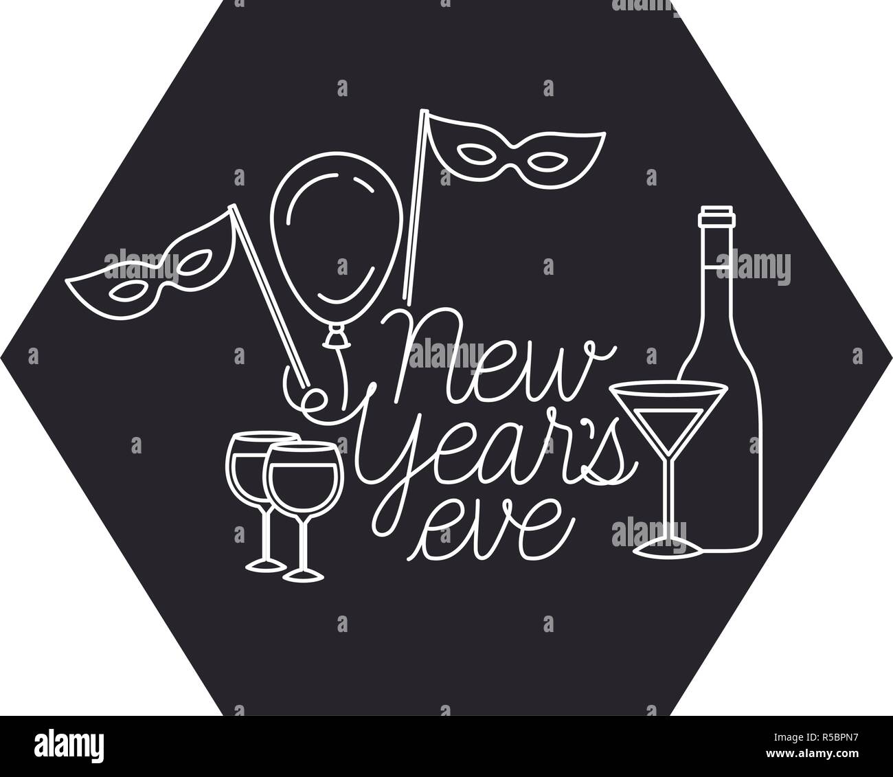 New years eve countdown party Stock Vector Images - Alamy