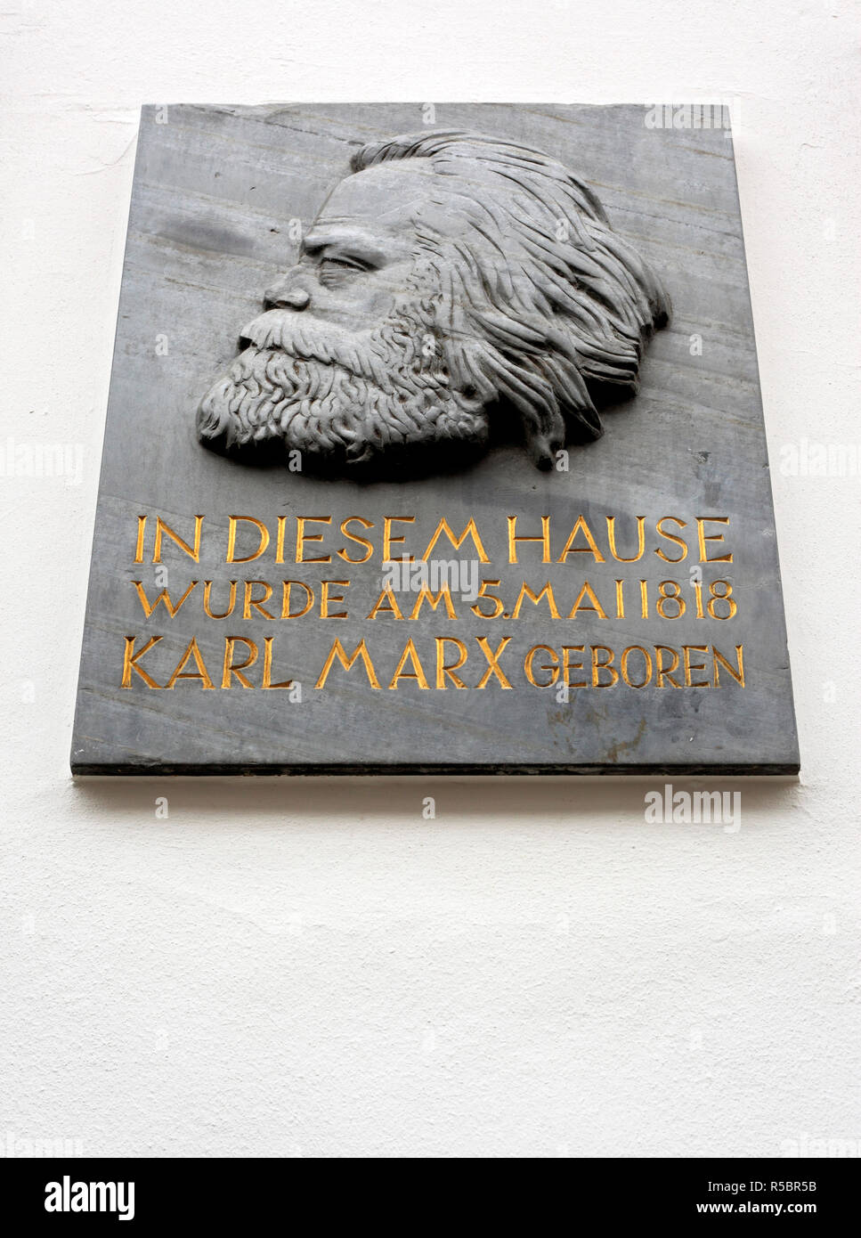 House where born Karl Marx, Trier, Rhineland-Palatinate, Germany Stock Photo