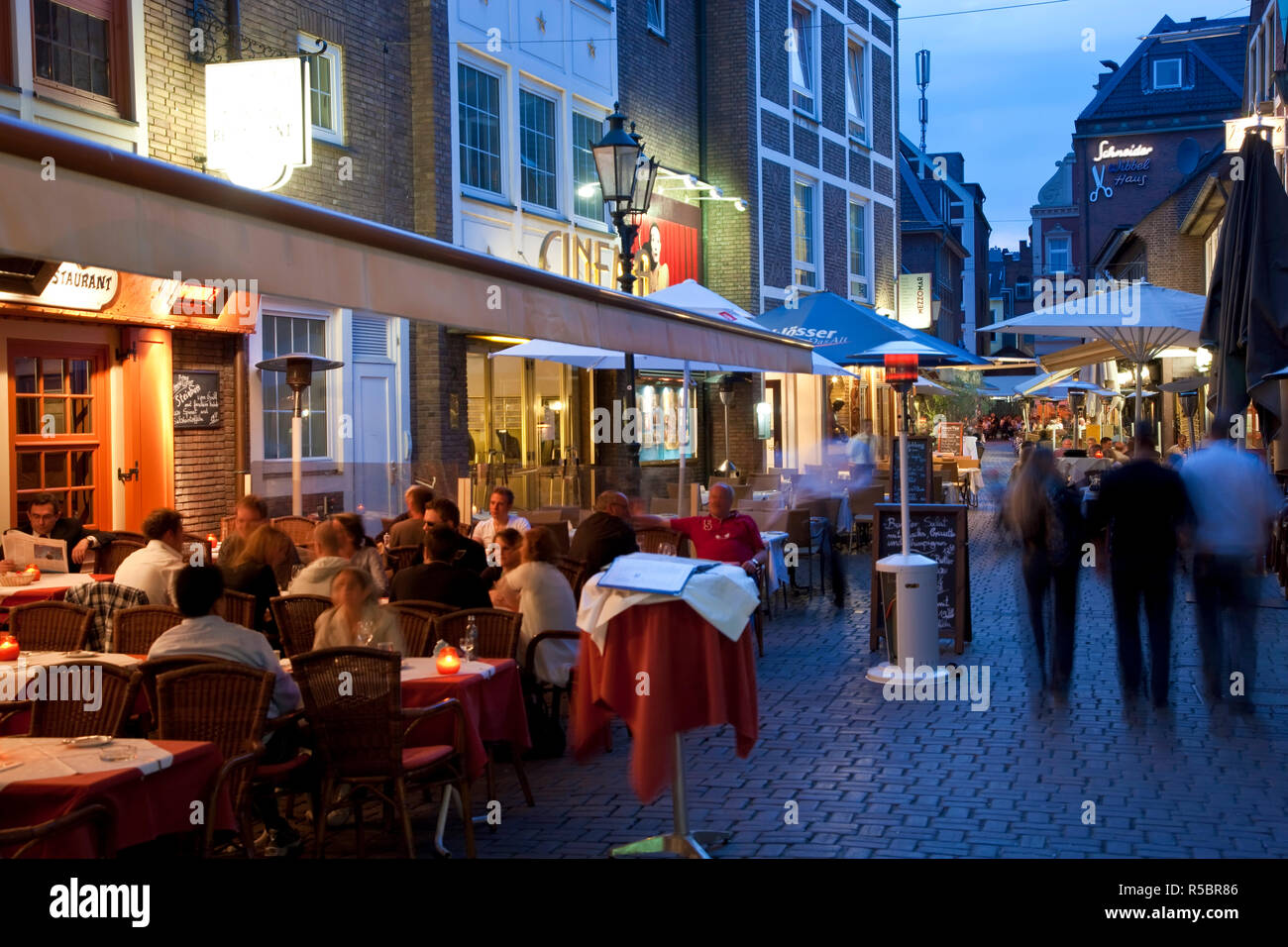 Restaurants old town dusseldorf germany hi-res stock photography and images  - Alamy