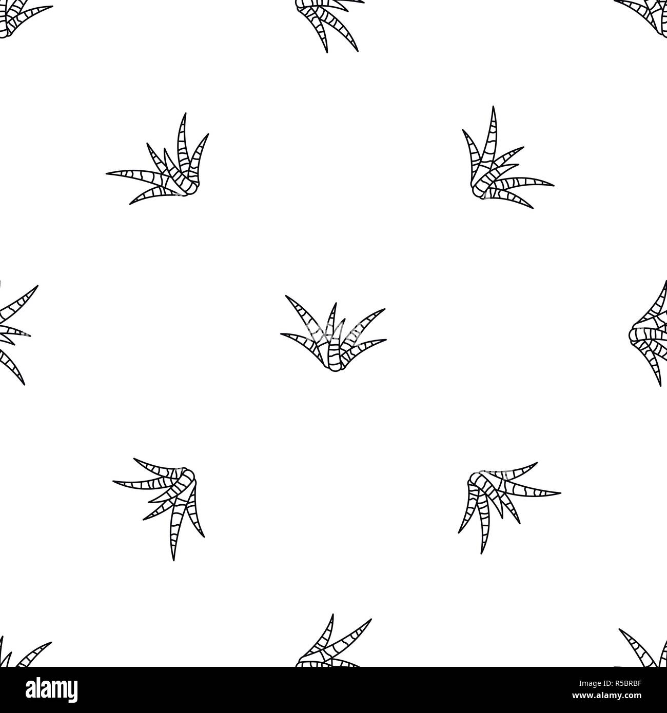 Striped aloe pattern seamless vector repeat geometric for any web design Stock Vector