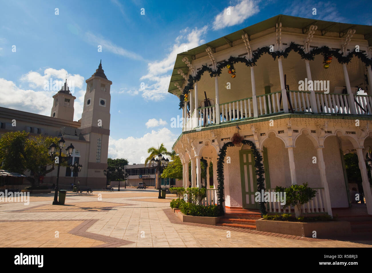 Dominican Republic, North Coast, Puerto Plata, Gazebo in the Parque ...