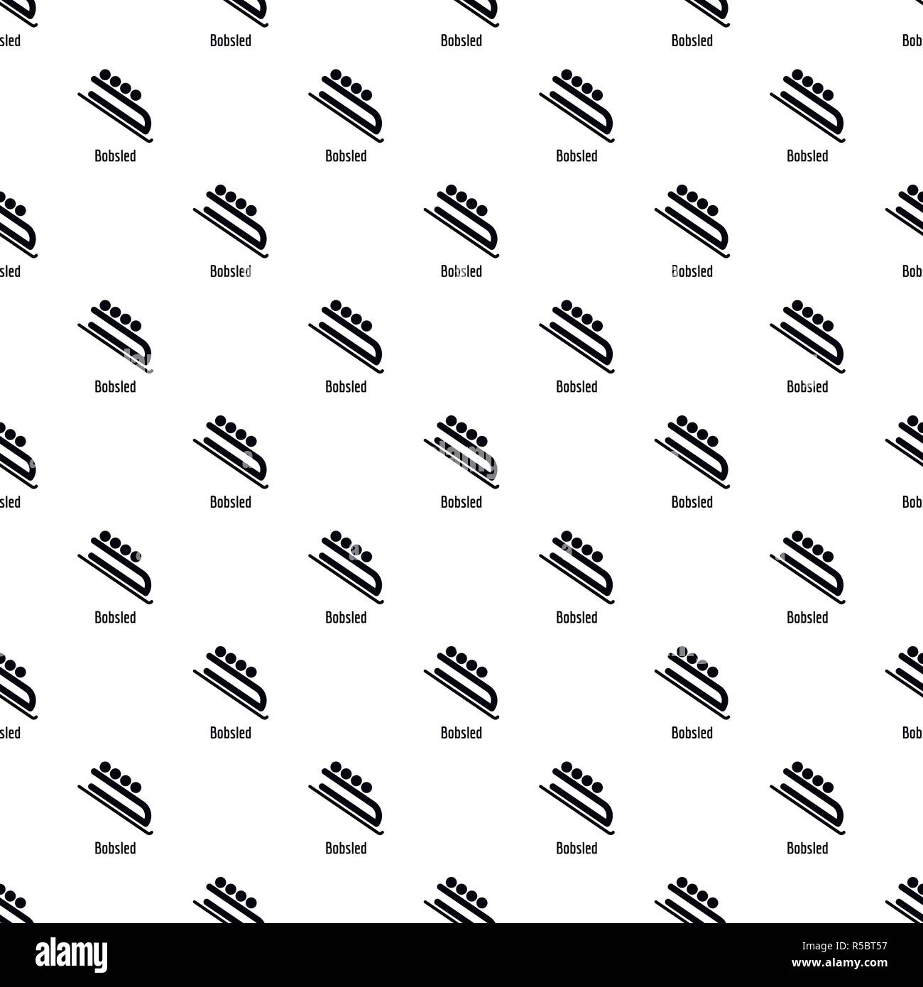 Bobsled pattern seamless vector repeat geometric for any web design Stock Vector