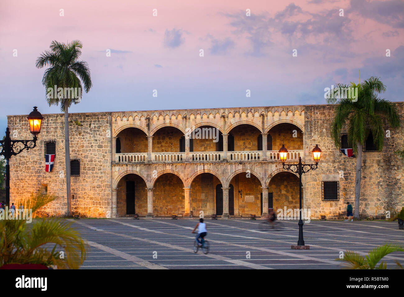 Dominican Republic, Santa Domingo, Colonial zone, Plaza Espana, Alcazar