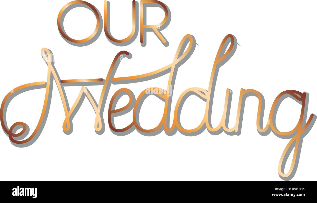 Calligraphic message celebrate wedding Stock Vector Images - Alamy