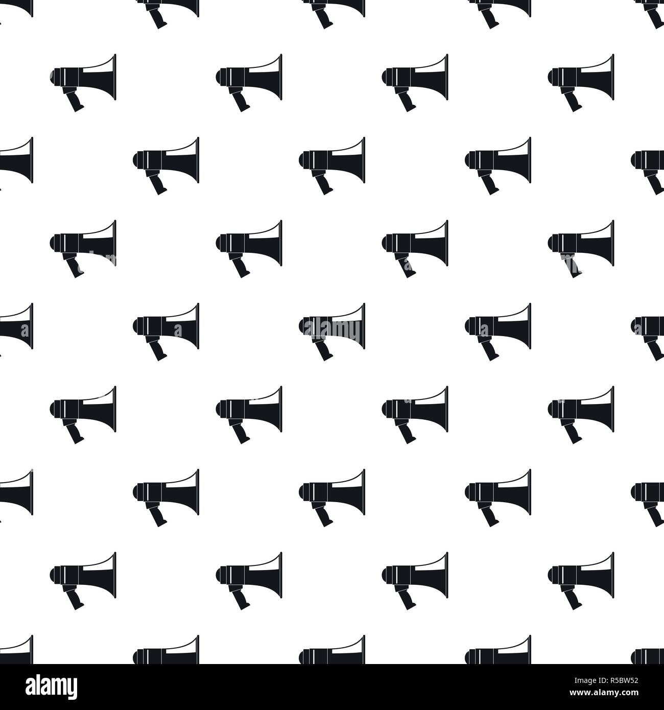 Megaphone pattern seamless vector repeat geometric for any web design Stock Vector