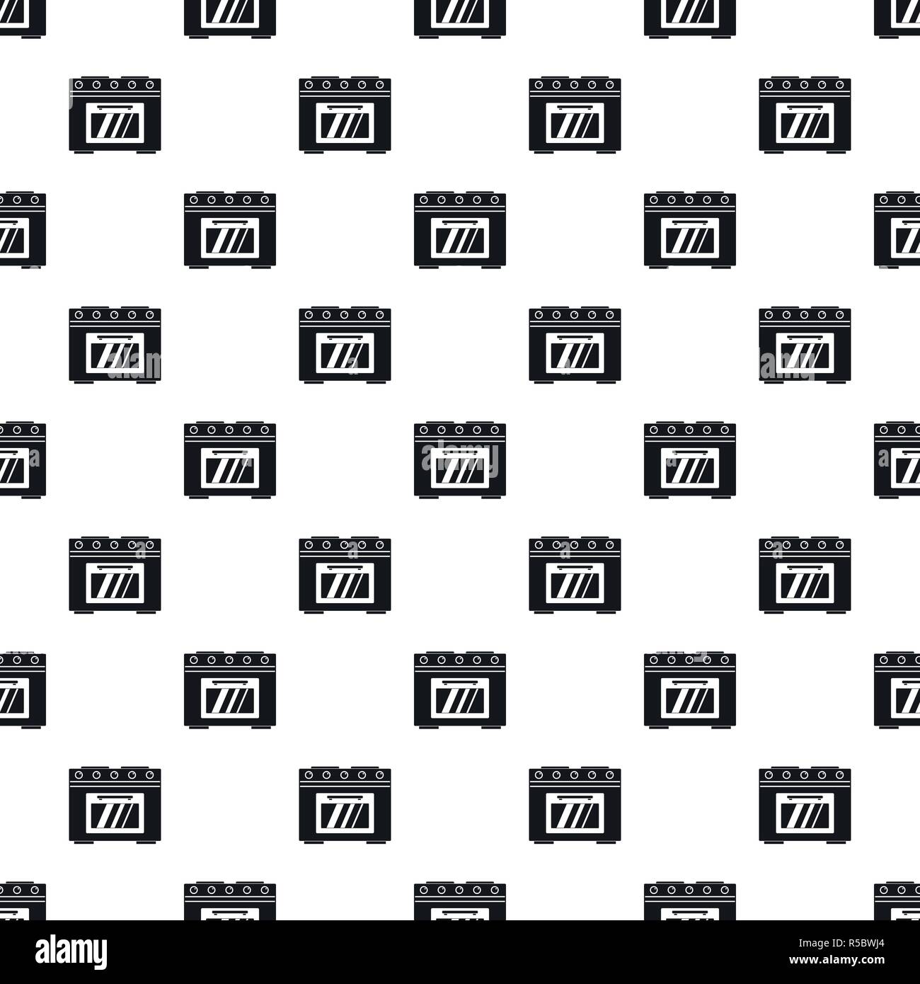 Gas oven pattern seamless vector repeat geometric for any web design Stock Vector