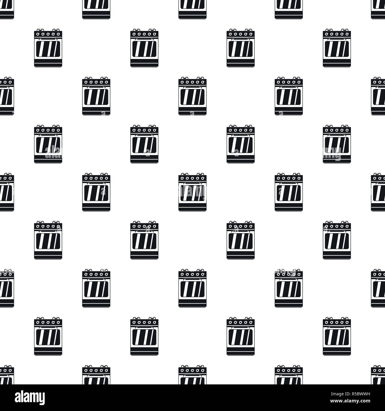 Small gas oven pattern seamless vector repeat geometric for any web design Stock Vector