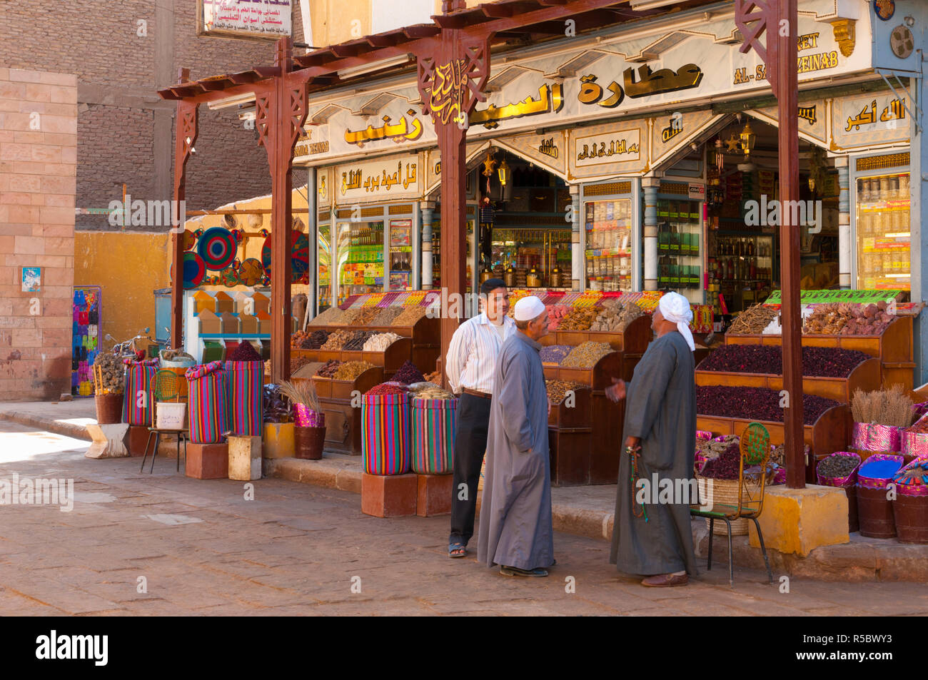 Egypt, Upper Egypt, Aswan, Old Town Souk Stock Photo - Alamy