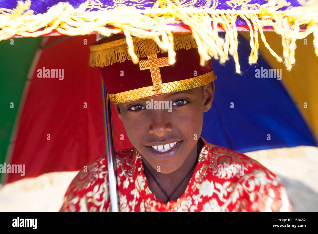 Procession of Timket (celebration of Epithany, Christian Orthodox Church) Addis Ababa, Ethiopia Stock Photo