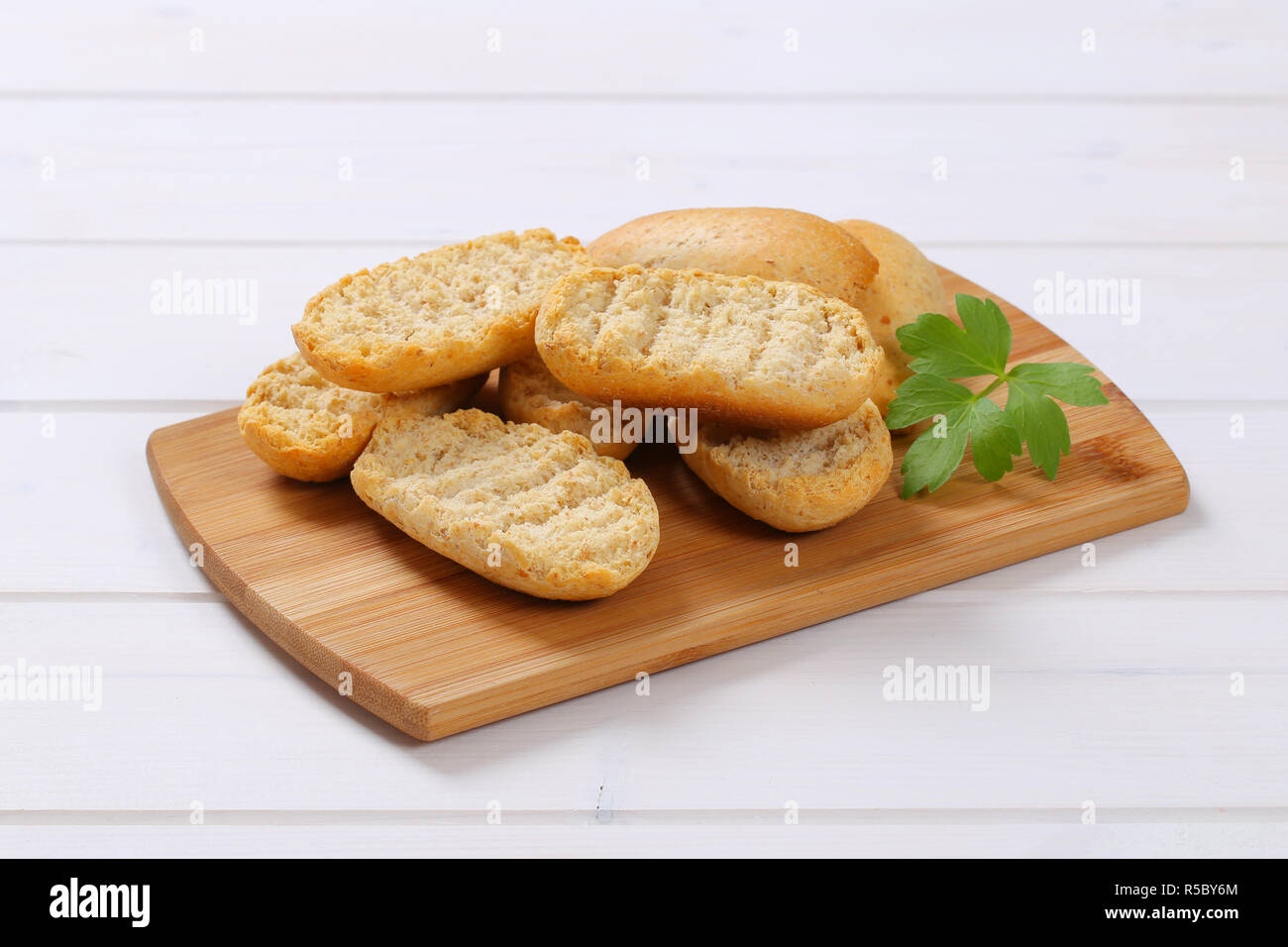 Chilli Rusk pile of crispy rusks Stock Photo - Alamy