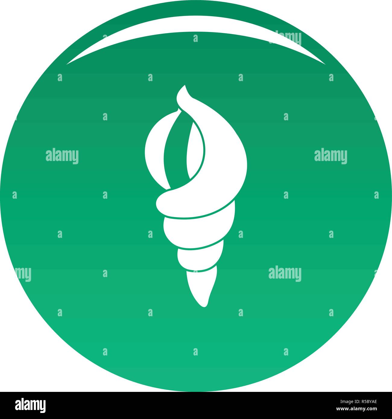 Shell as house icon. Simple illustration of shell as house vector icon ...
