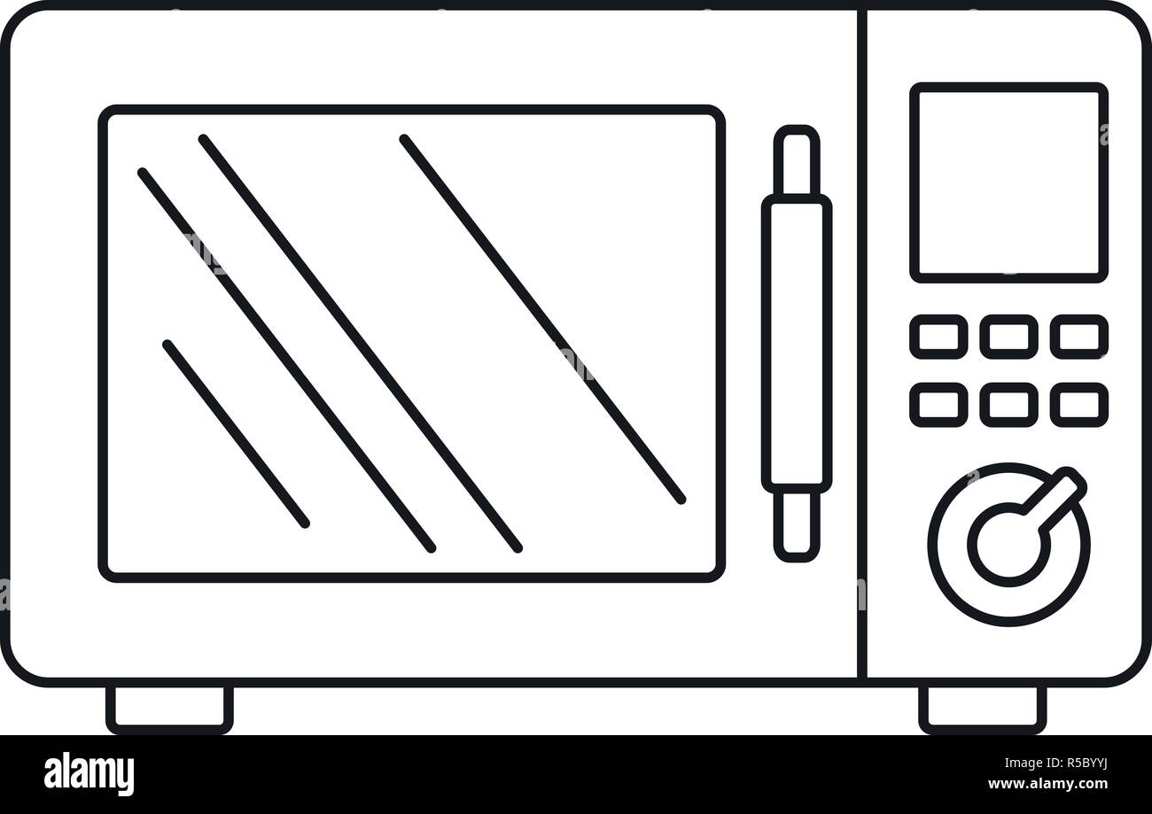 Modern microwave icon. Outline modern microwave vector icon for web ...