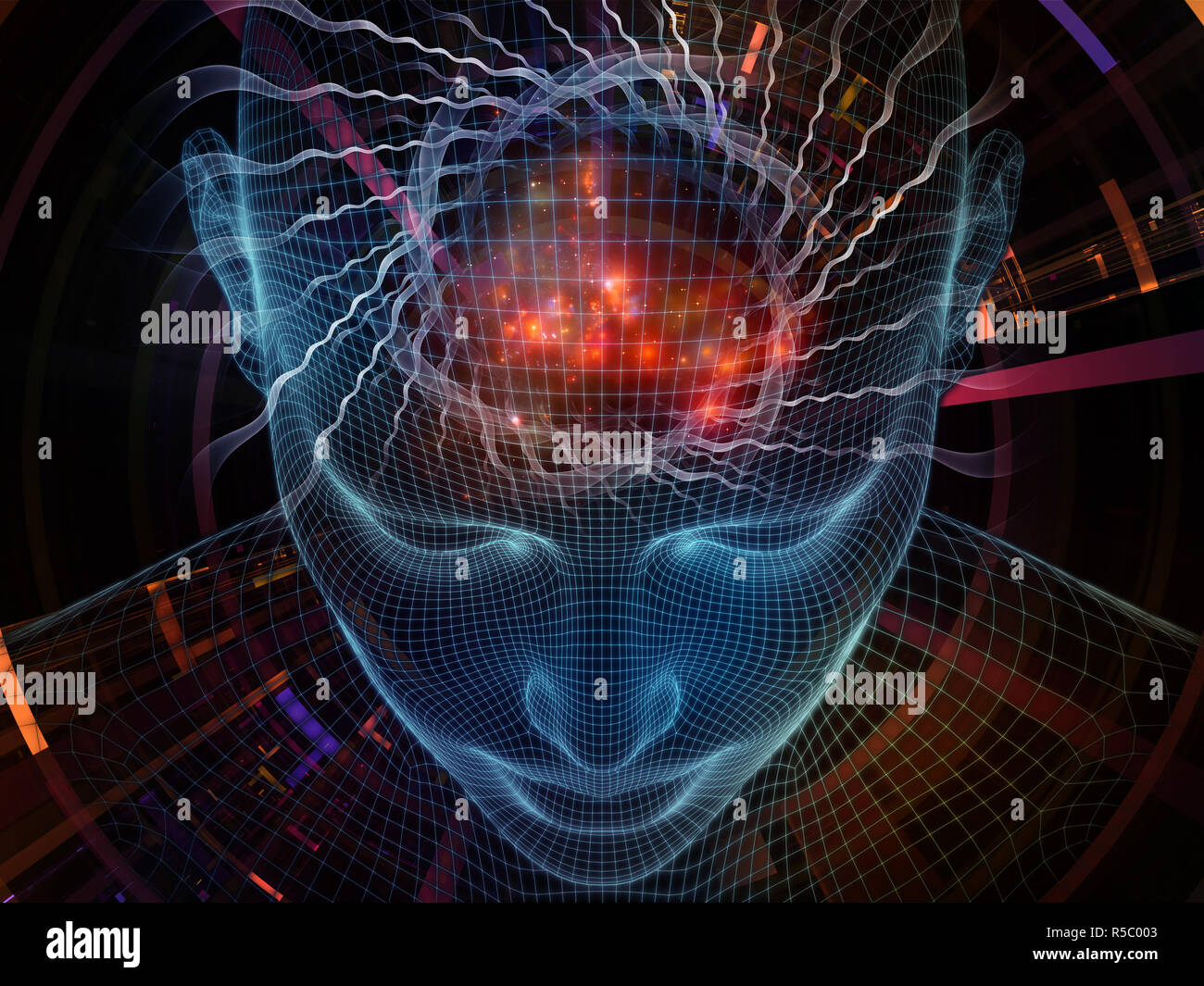 Paradigm of Digital Identity Stock Photo