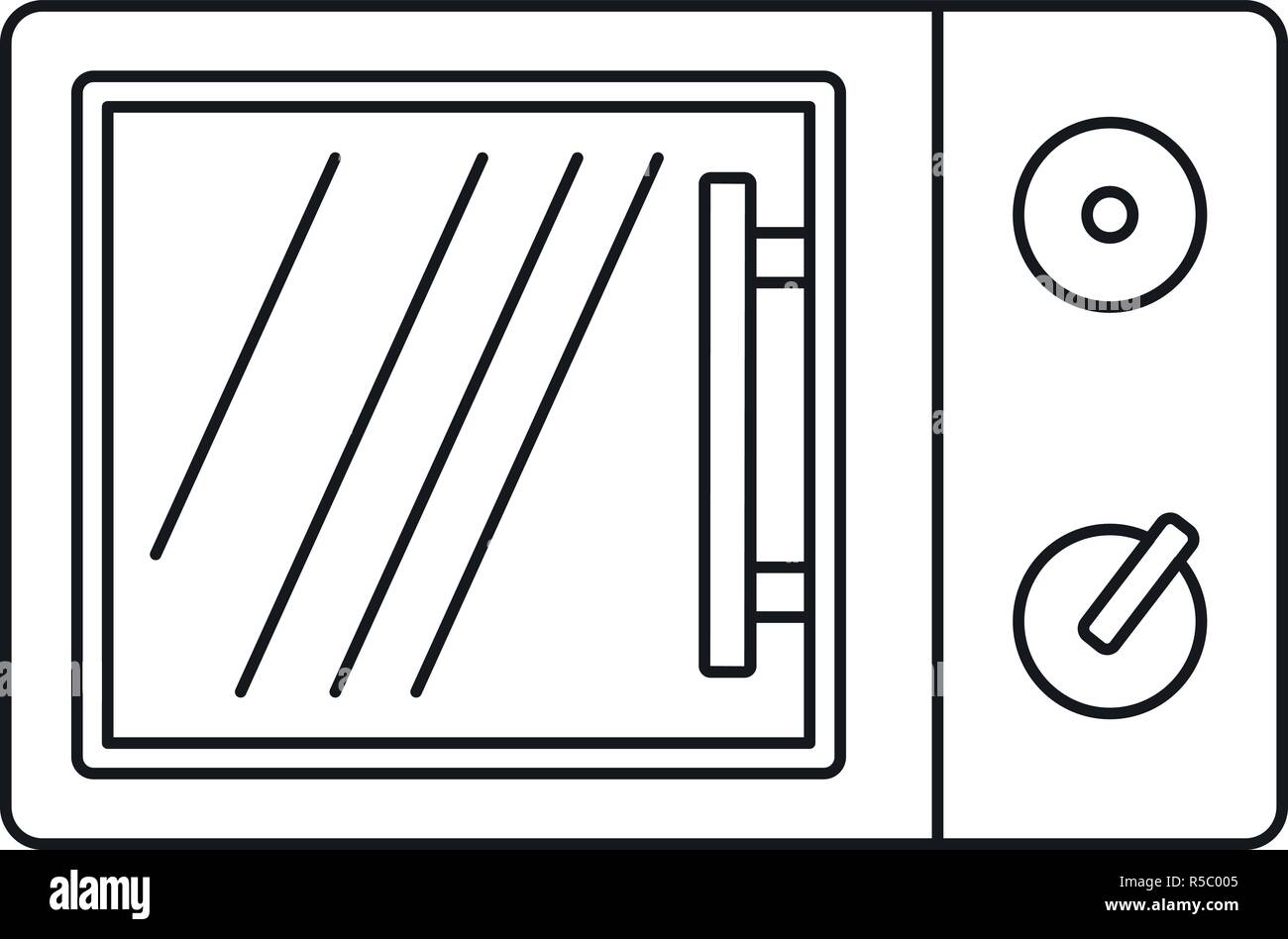 Electric microwave icon. Outline electric microwave vector icon for web ...