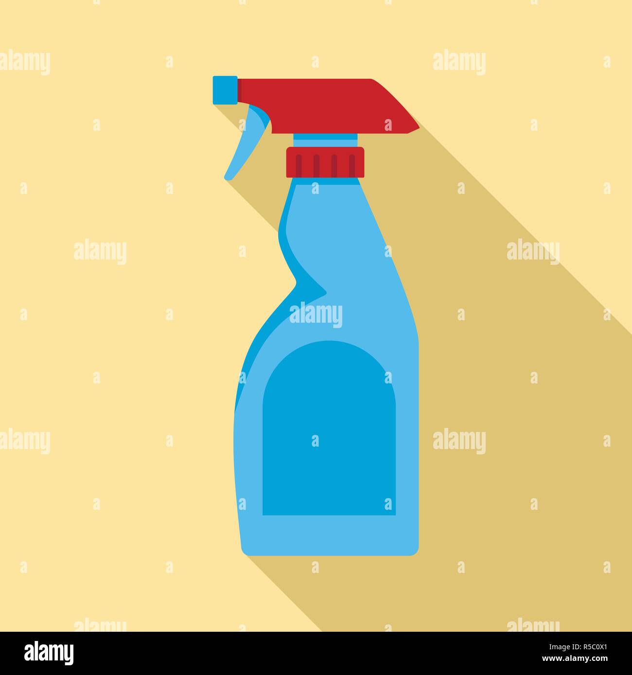 Cleaning bottle spray icon. Flat illustration of cleaning bottle spray ...