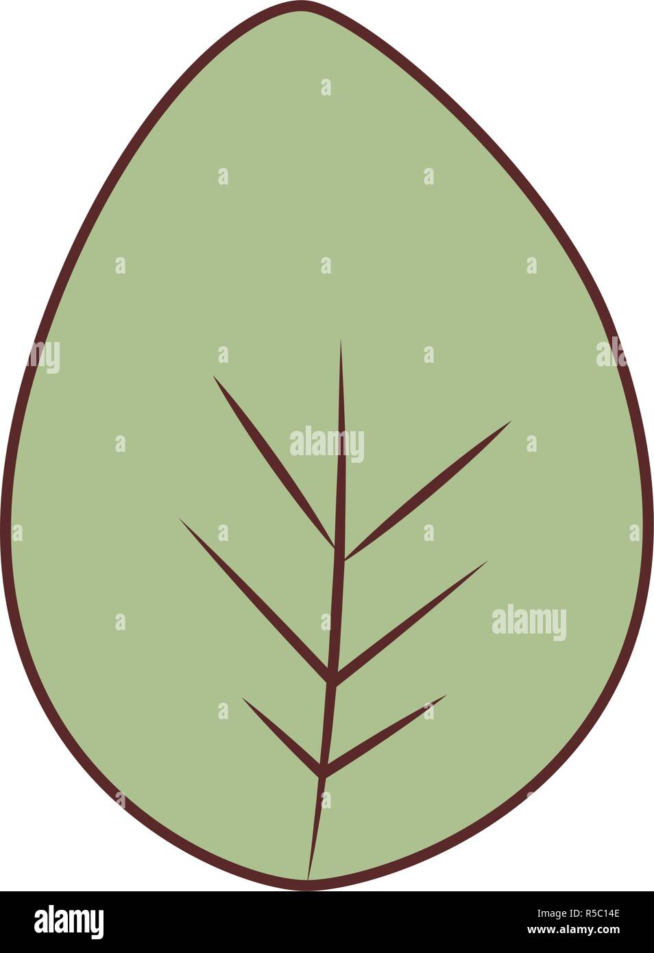 beautiful leafs isolated icon Stock Vector Image & Art - Alamy