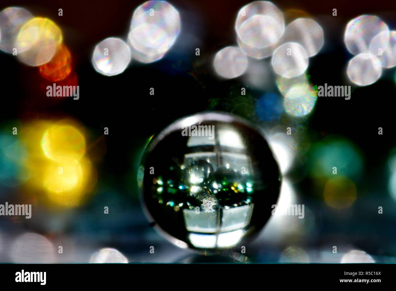 Marbles with light transparency and reflections Stock Photo