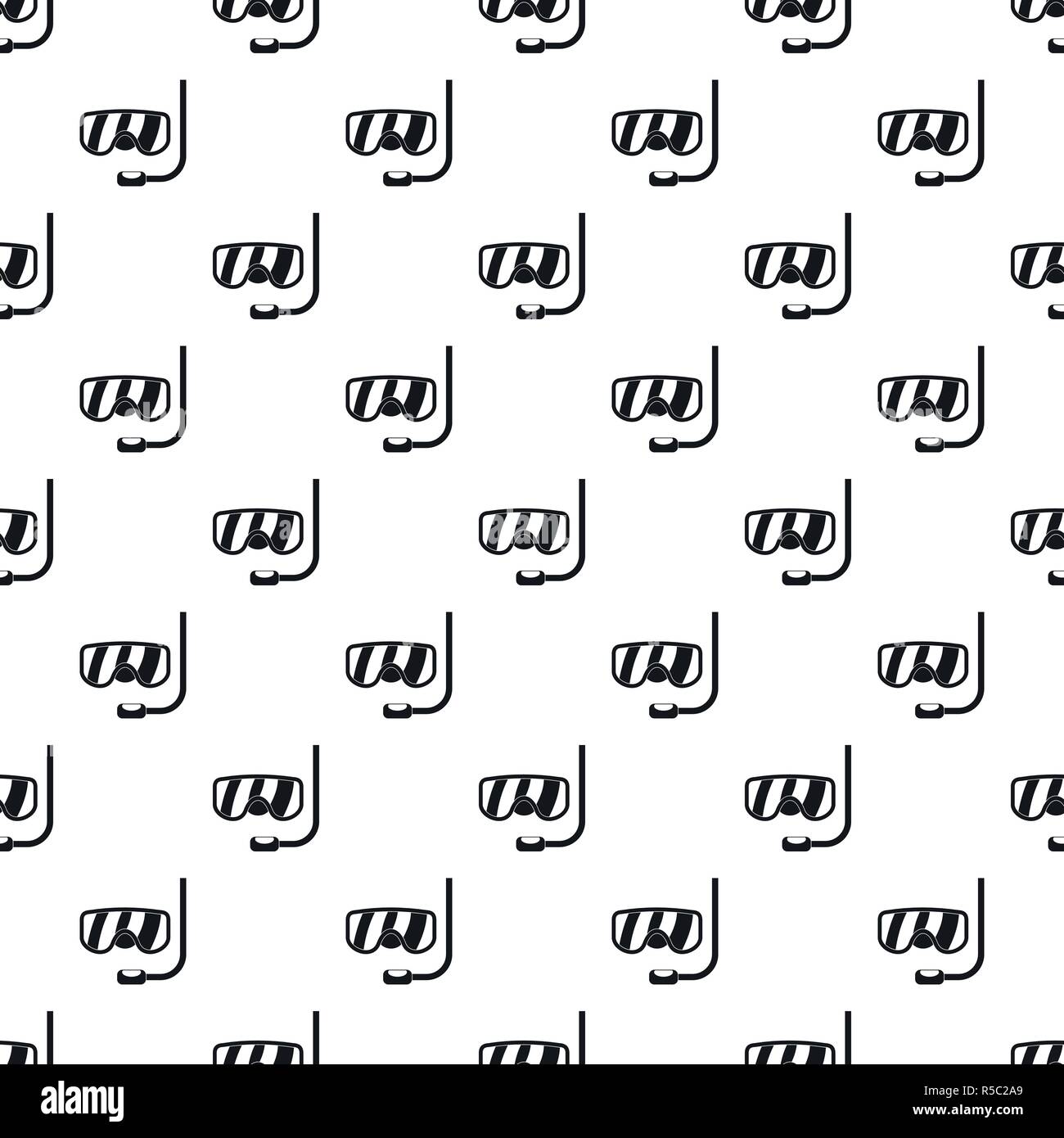 Scuba mask pattern seamless vector repeat geometric for any web design Stock Vector
