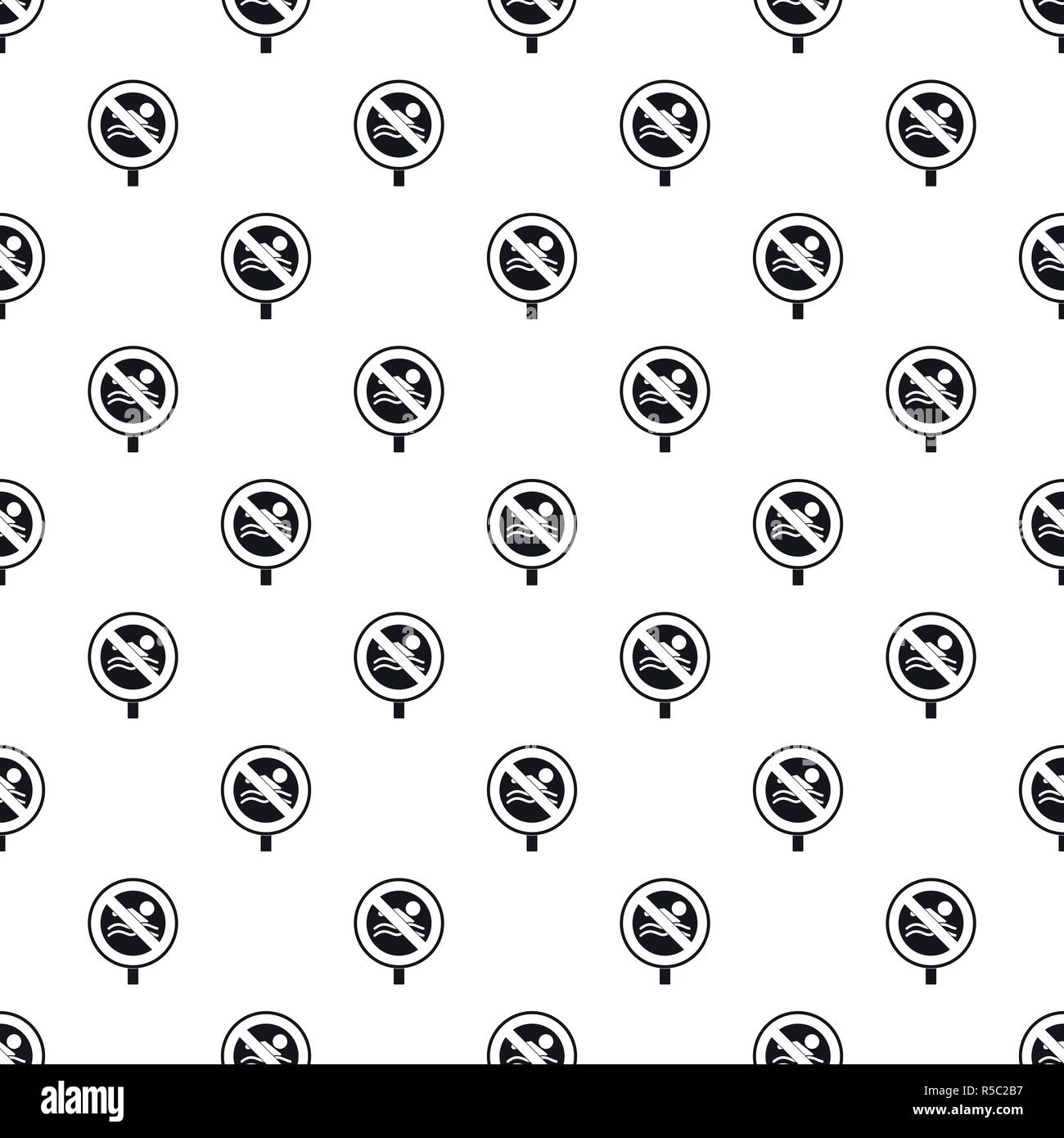 No swimming pattern seamless vector repeat geometric for any web design Stock Vector