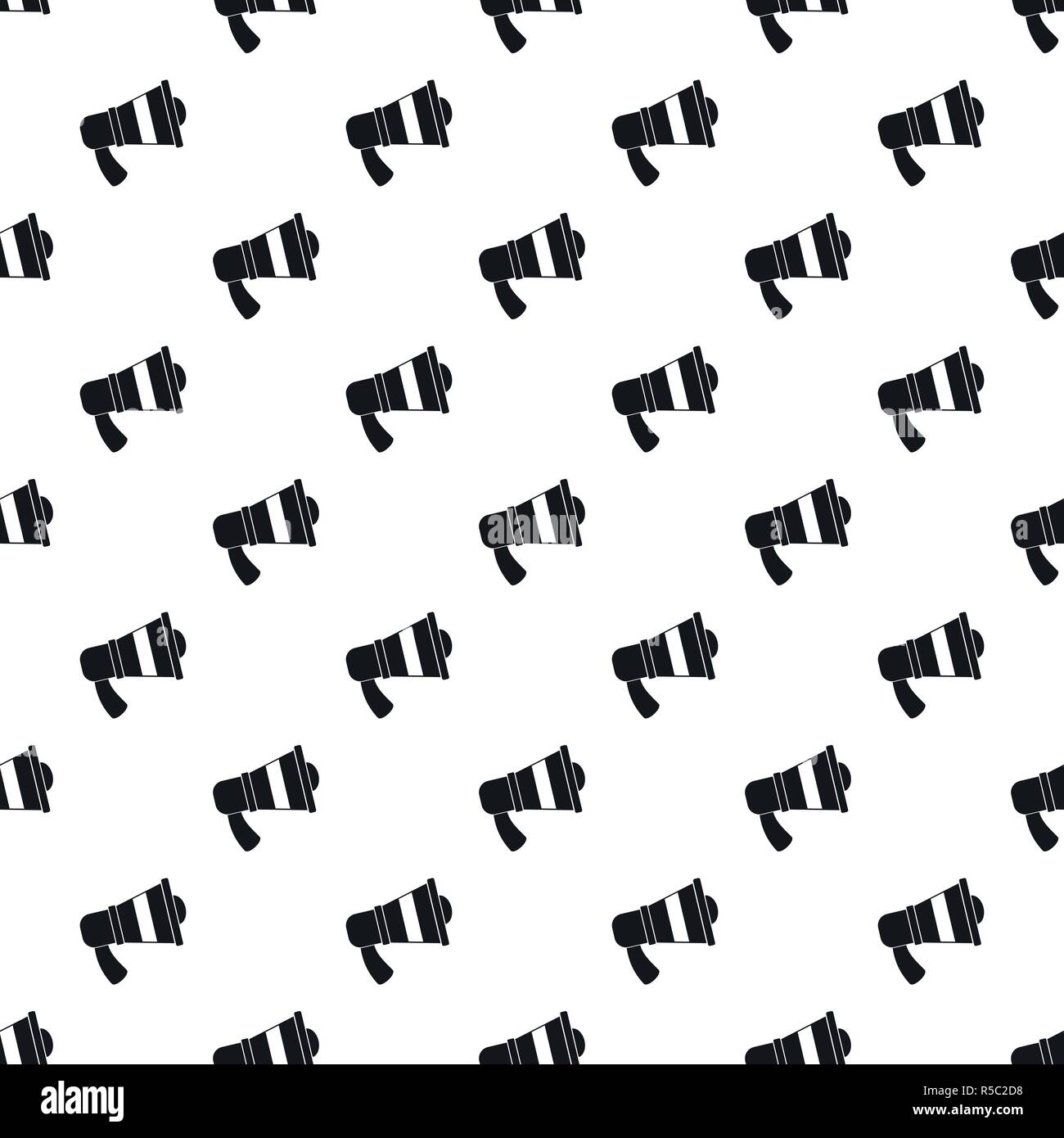 Megaphone pattern seamless vector repeat geometric for any web design Stock Vector