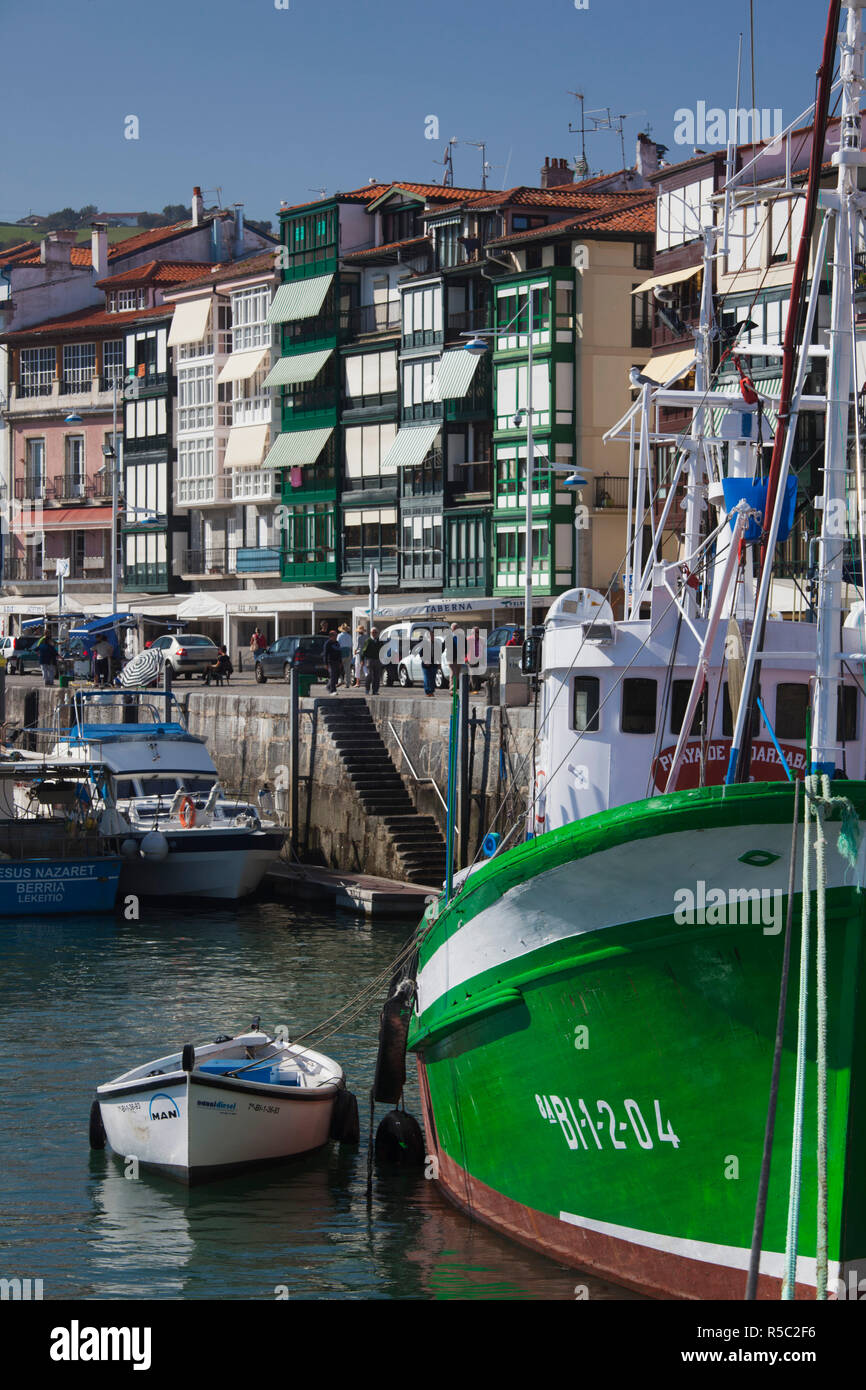 Spain, Basque Country Region, Vizcaya Province, Lekeitio, the harbor Stock Photo